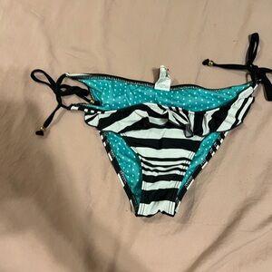 Striped and Polka Dot Bikini Bottom